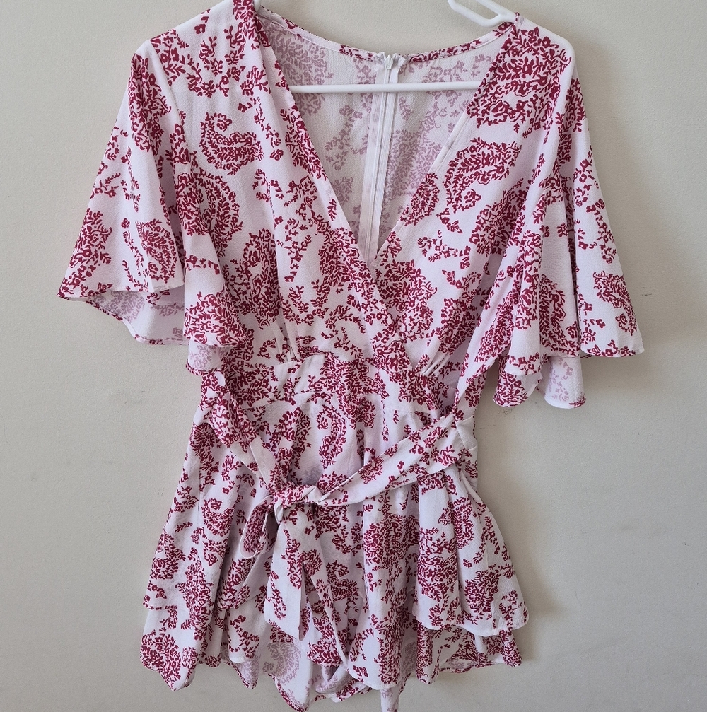 Floral Wrap Romper